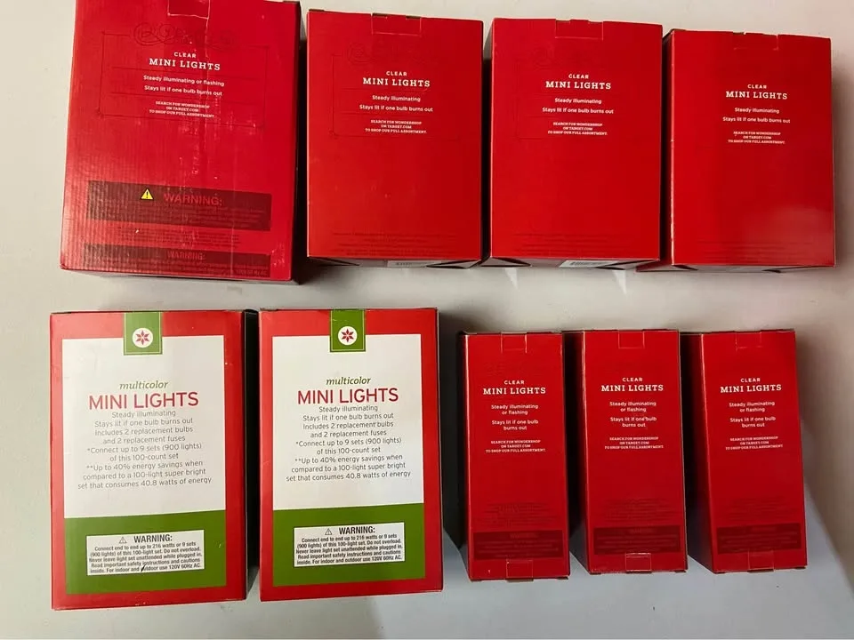 Brand New Boxes of String Lights. 9 Boxes Total, all for $15 image indicator(2)