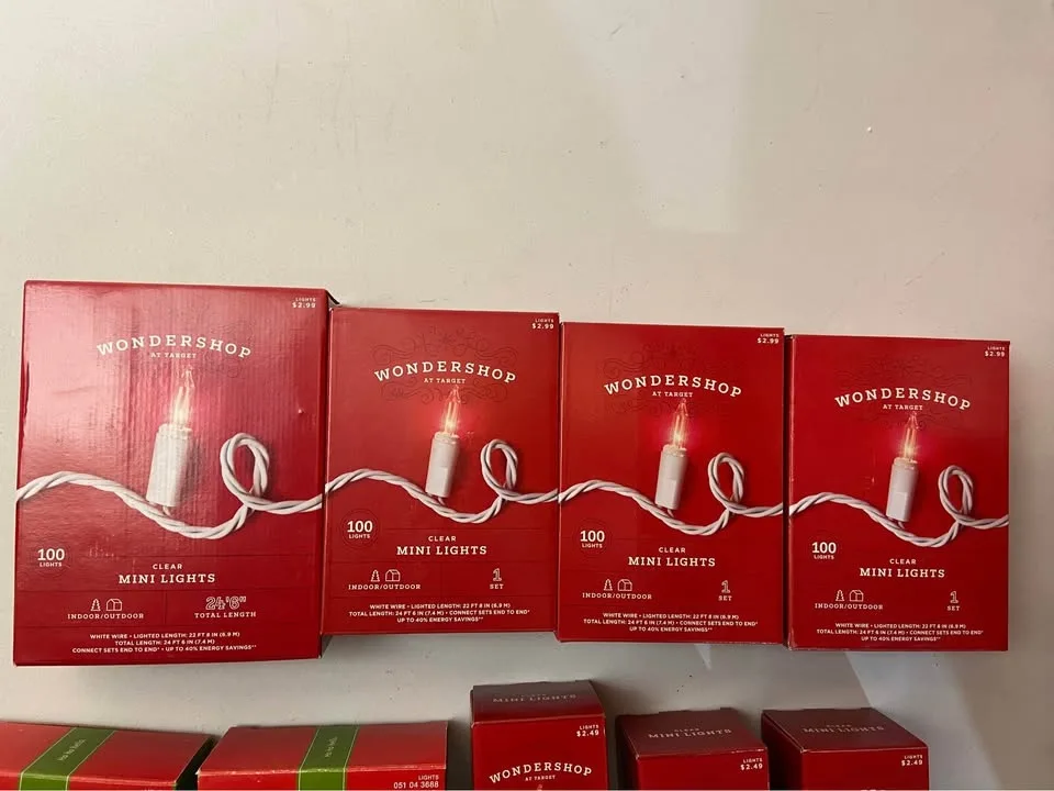 Brand New Boxes of String Lights. 9 Boxes Total, all for $15 image indicator(3)