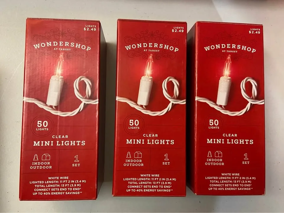 Brand New Boxes of String Lights. 9 Boxes Total, all for $15 image indicator(4)