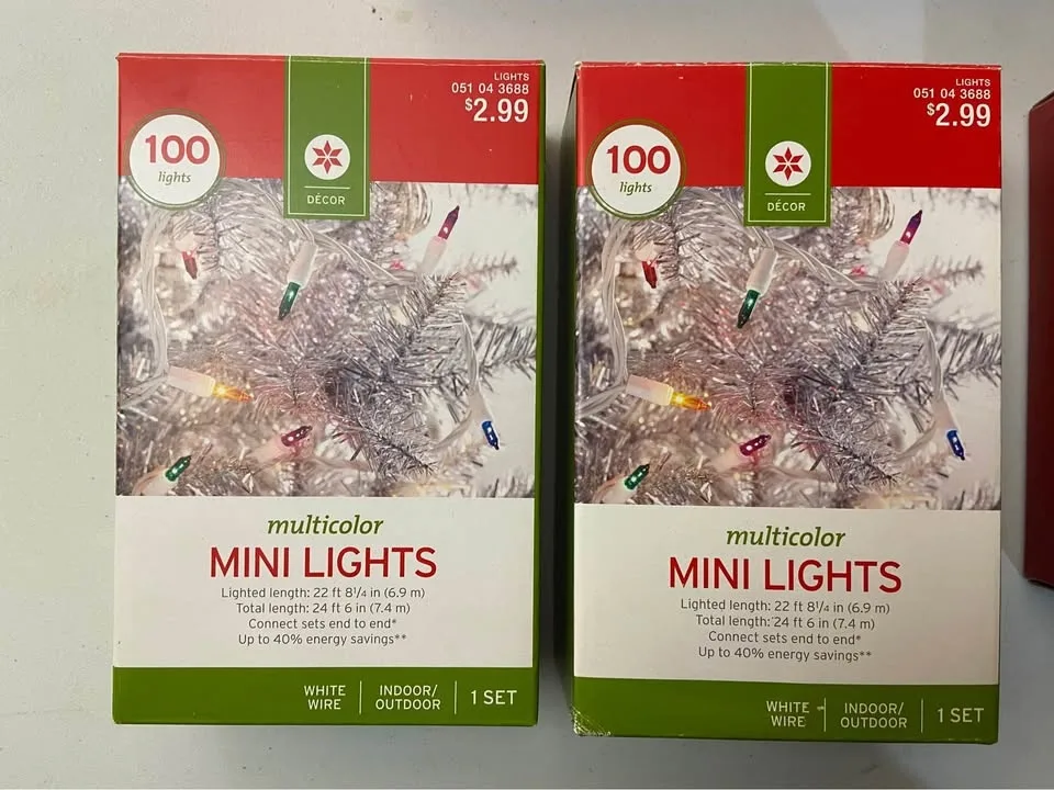 Brand New Boxes of String Lights. 9 Boxes Total, all for $15 image indicator(5)