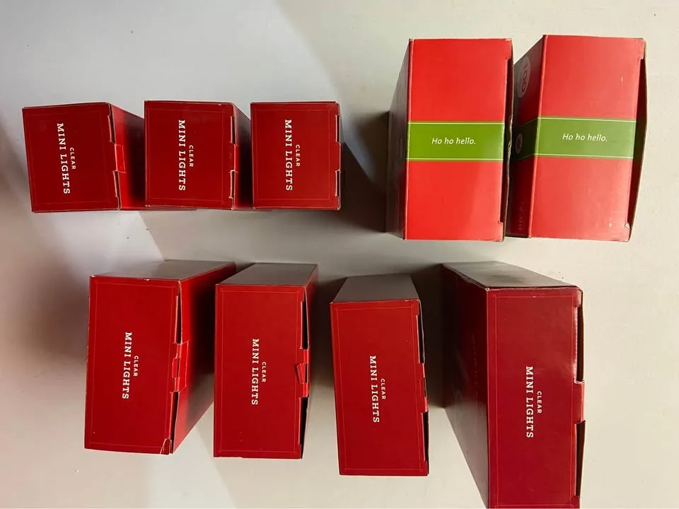 Brand New Boxes of String Lights. 9 Boxes Total, all for $15 image indicator(6)
