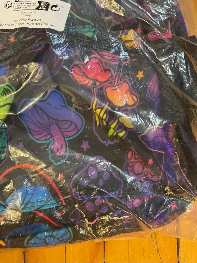 Trippy Mushroom Print Backpack – $20 image indicator(3)