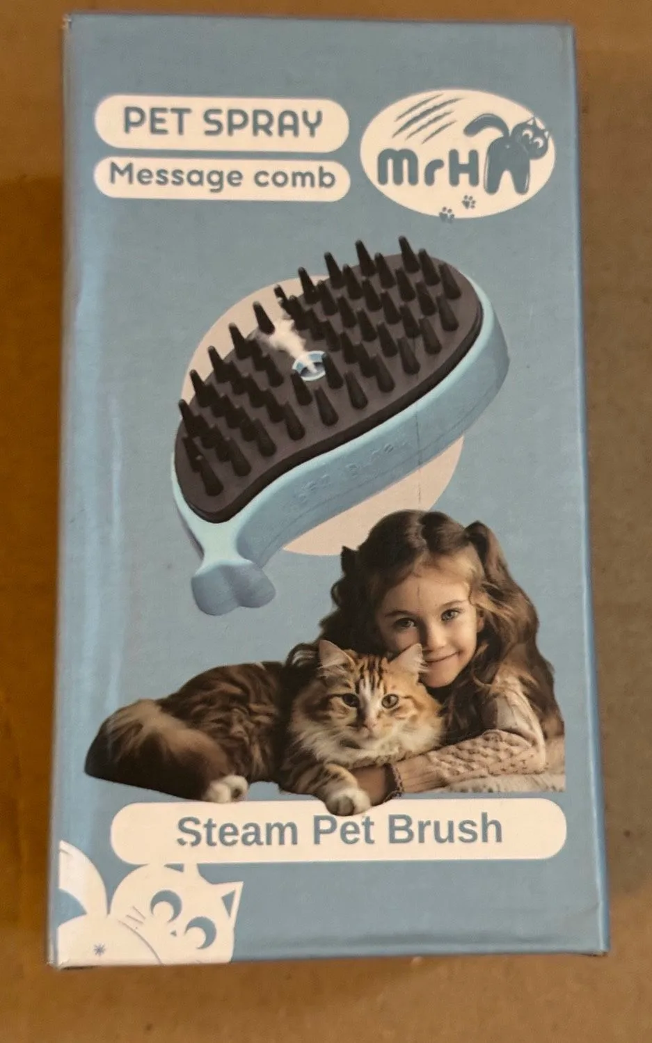 Self-Cleaning Pet Brush - Dog Cat Brush & Steam Pet Brush image indicator(6)