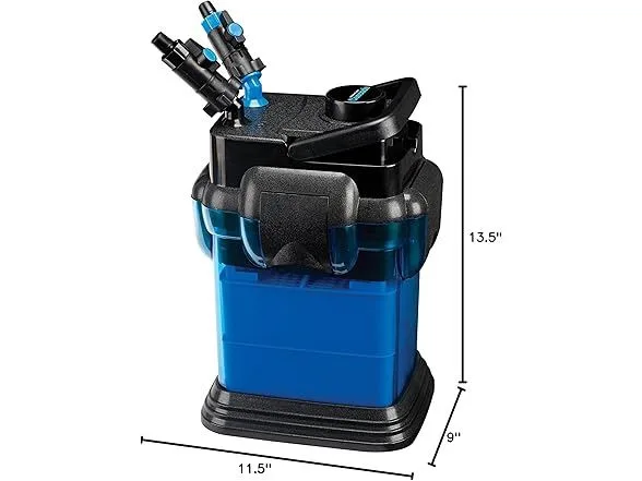 Penn-Plax Cascade 500 Aquarium 30 Gal Canister Filter