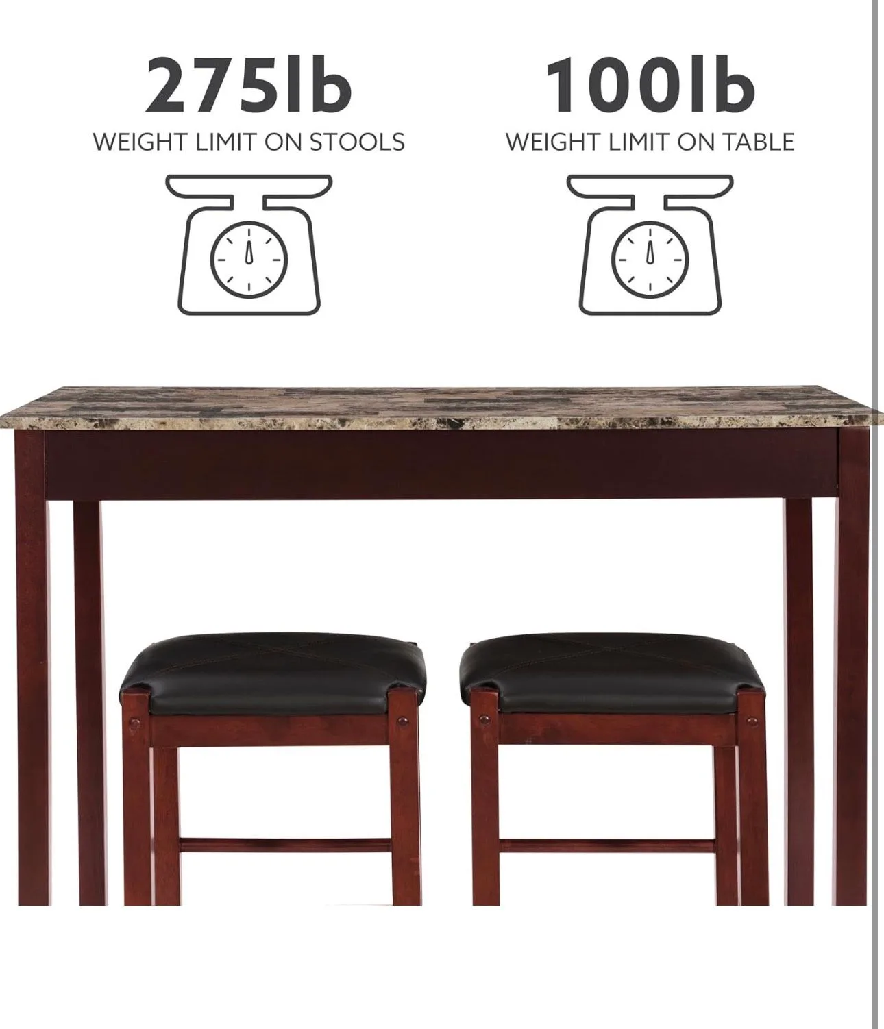 3pc Kitchen Table Set 🥕 image indicator(2)