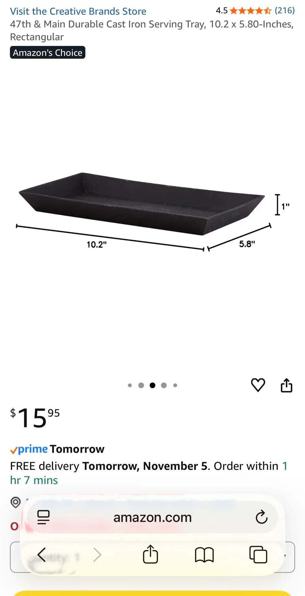 Cast Iron Serving Tray image indicator(3)