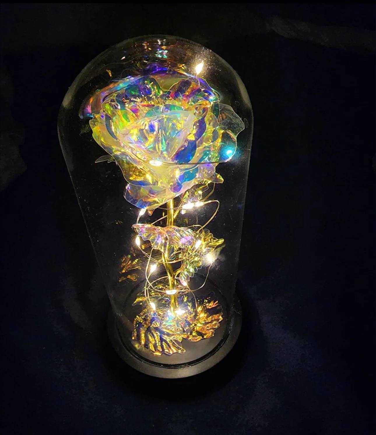 LED Forever Rose - Beauty & Beast Flower In Glass Dome