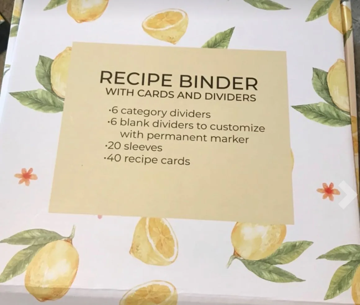 DIY Cookbook Recipe Binder & Recipe Tin Box image indicator(3)