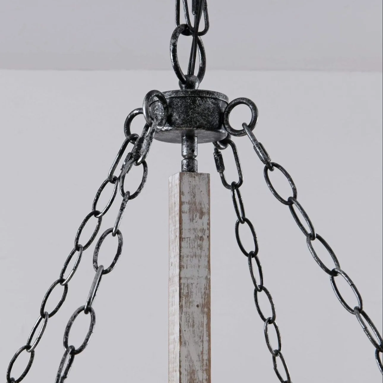 Farmhouse Rustic Luxury Glass Chandelier Light image indicator(3)