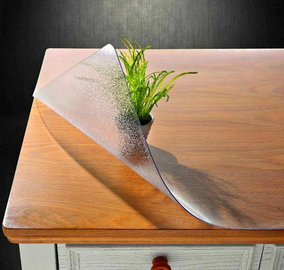 NECAUX Frosted Table Cover 52 x 75 Inch