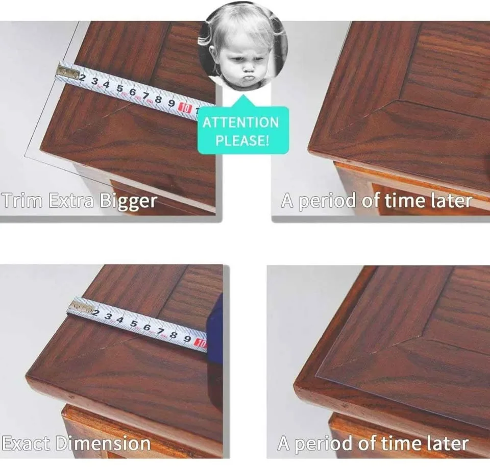 NECAUX Frosted Table Cover 52 x 75 Inch image indicator(9)