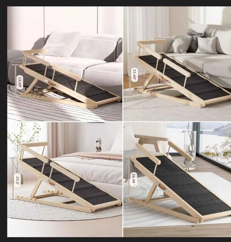 Dog Ramp For High Bed, Couch, Car, Pet Ramps 55.12" image indicator(4)