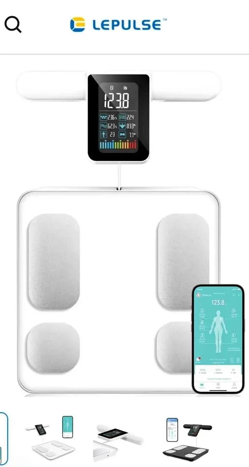 Lescale P3 Professional 8 Electrodes Body Fat Scale