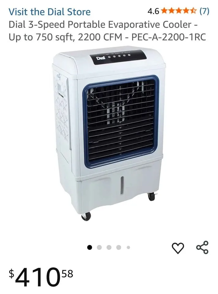 Dial Evaporative Cooler PEC-A-2200-1RC image indicator(2)