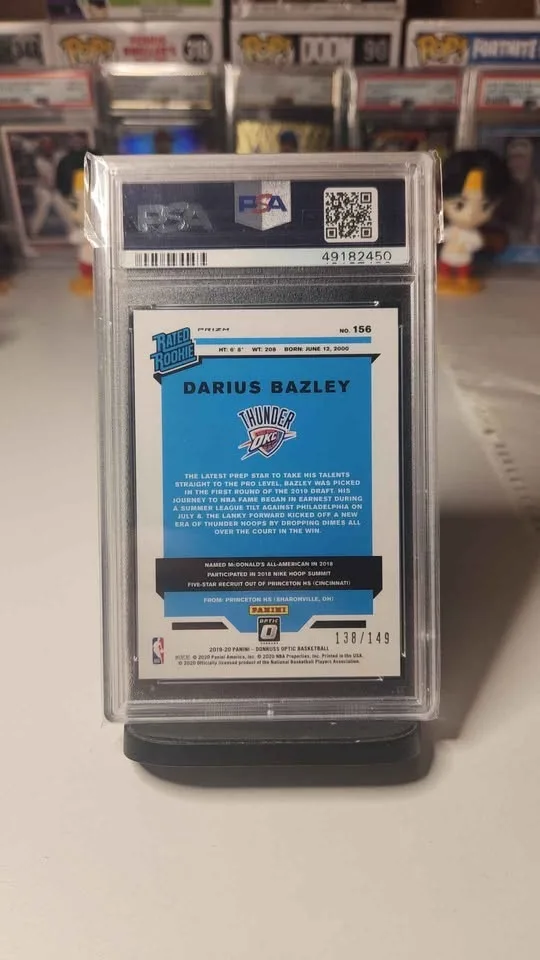 Darius Bazley Donruss Optic Rookie PSA 10 image indicator(2)