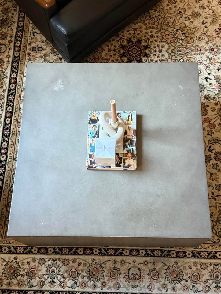 CB2 Concrete Square Coffee Table - Industrial & Modern - photo 2