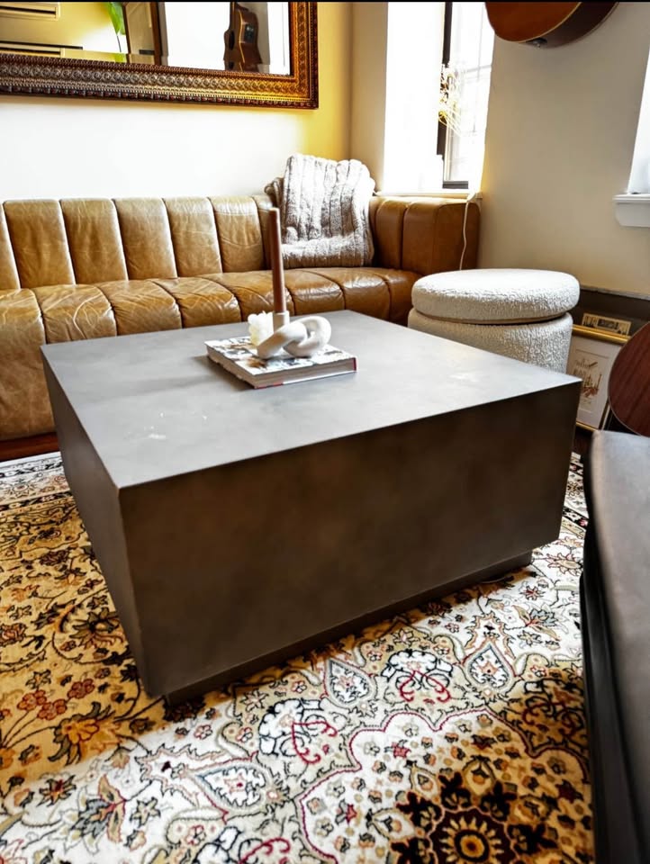 CB2 Concrete Square Coffee Table - Industrial & Modern - photo 4