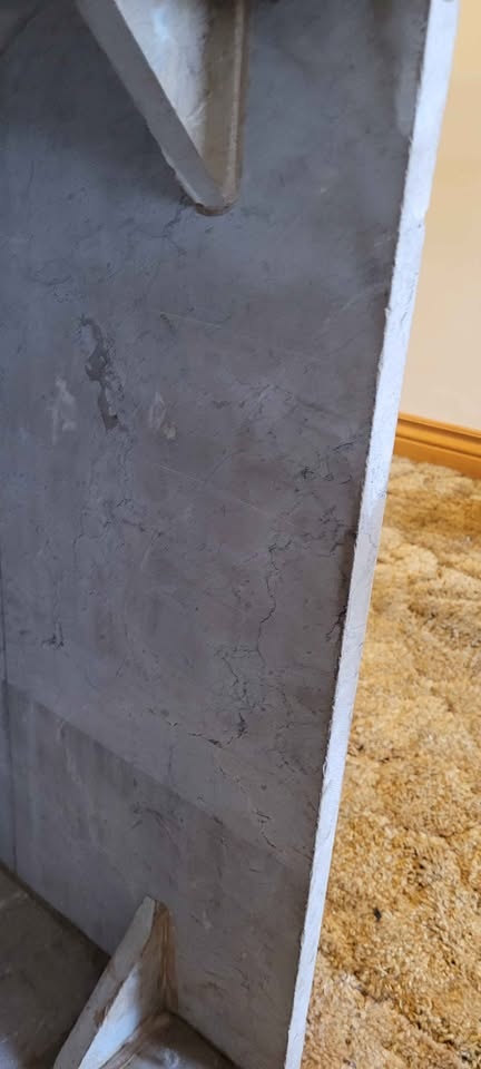 REAL MARBLE END TABLE - photo 5