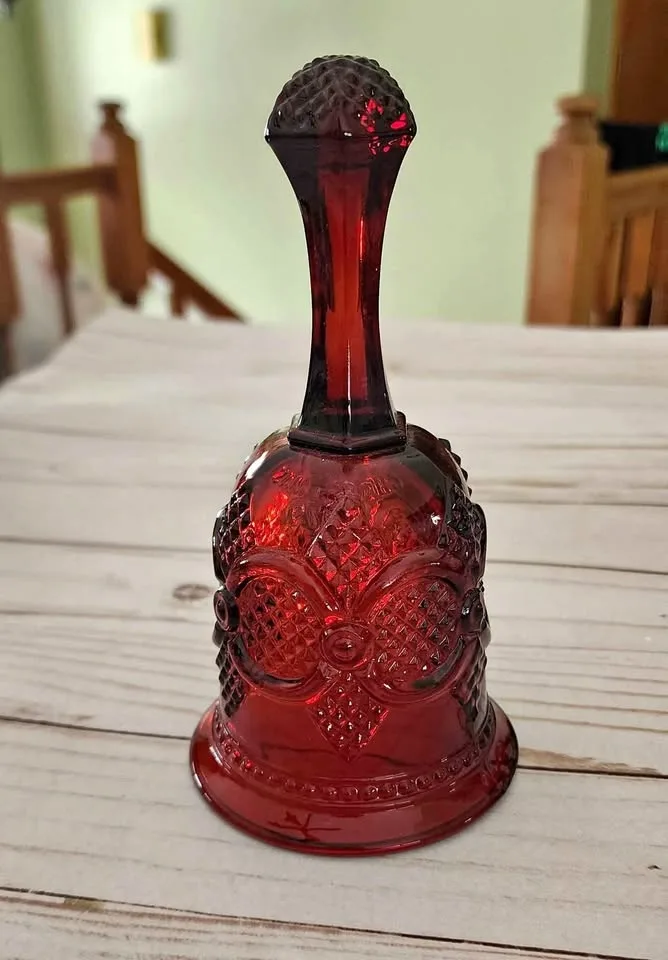 Avon Ruby Red Glass Bell