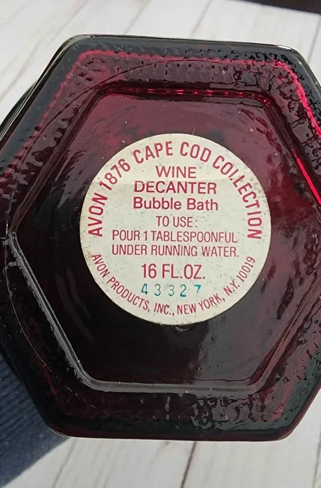 Avon Ruby Red Wine Decanter. Like New image indicator(2)