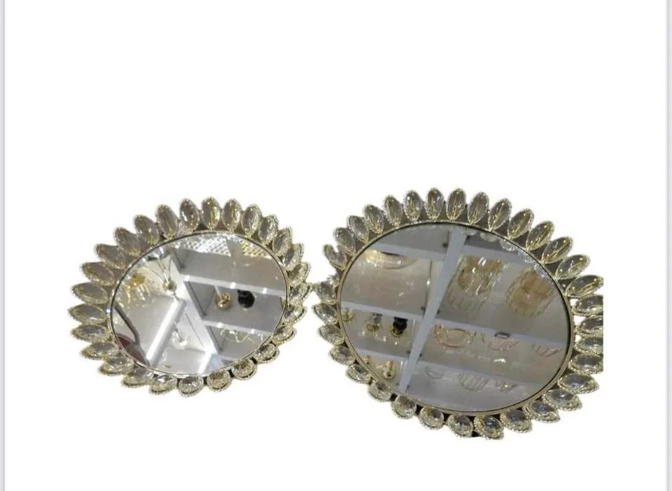 Crystal Tray Set of Glass