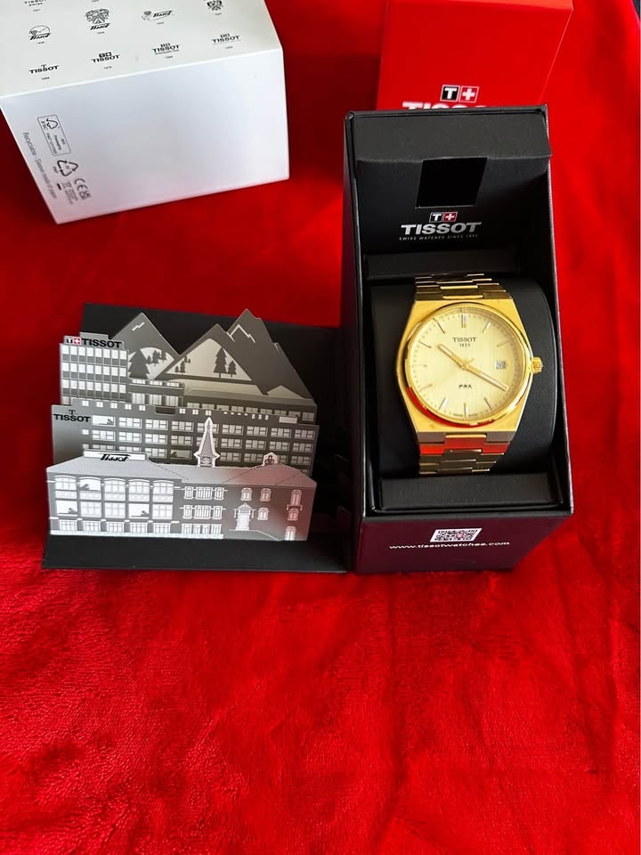 Tissot PRX Quartz Watch (Gold PVD, Full Box, Papers, Receipt) - photo 2