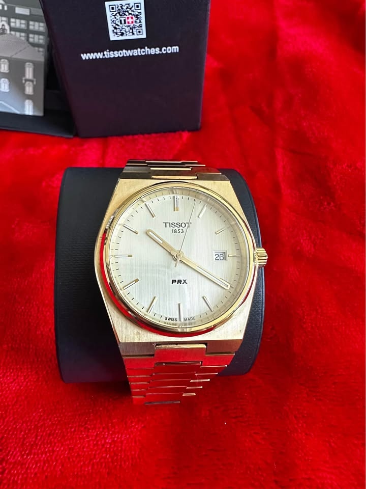 Tissot PRX Quartz Watch (Gold PVD, Full Box, Papers, Receipt) - photo 3
