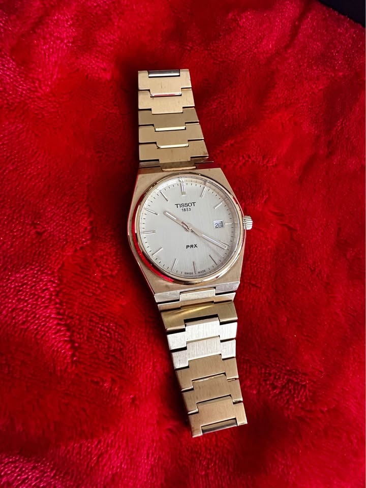 Tissot PRX Quartz Watch (Gold PVD, Full Box, Papers, Receipt) - photo 4