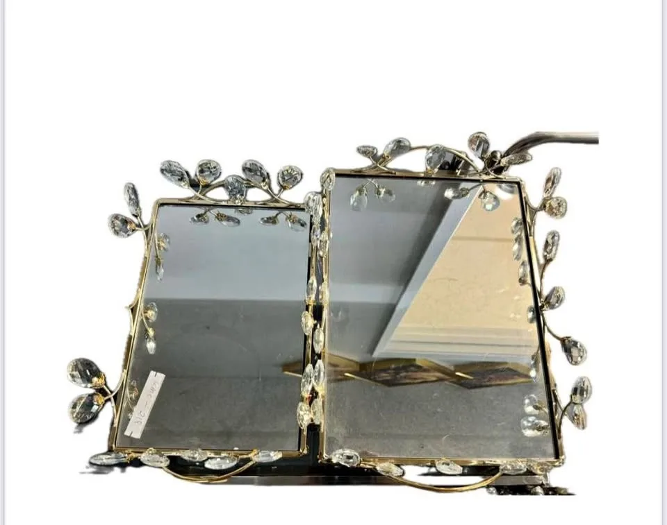 Crystal Glass Tray Set