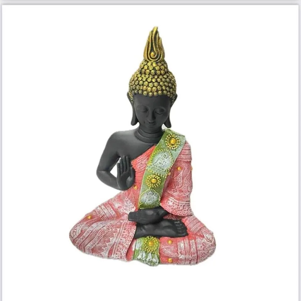 Black and Pink Buddha Statue