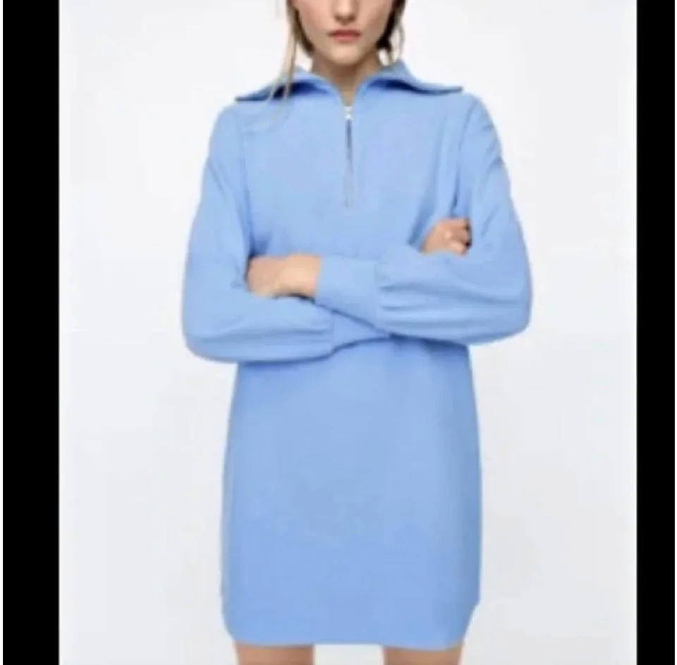 Blue Sweater Dress