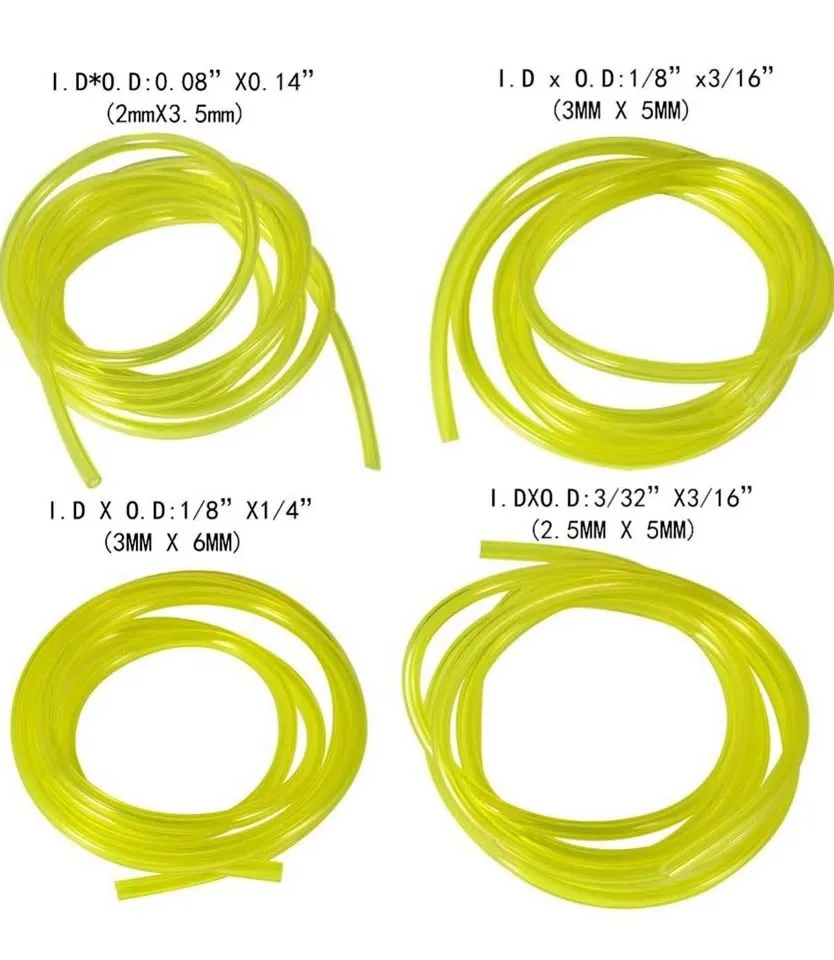 Fuel lines for small gas powered grass trimmers