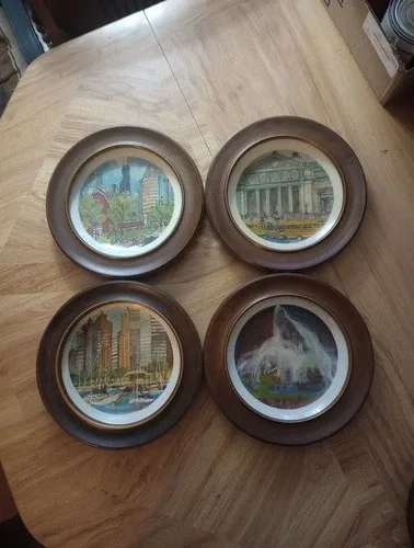 Four Vintage Chicago Landmark Plates & More