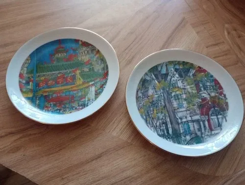 Vintage Chicago Landmark Plates