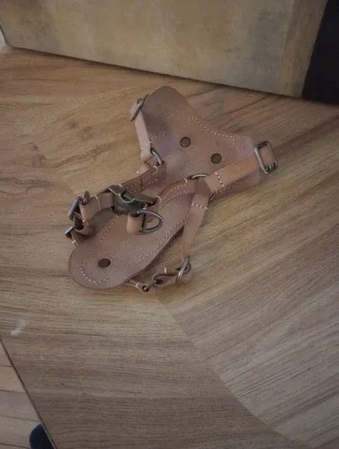 Leather Chihuahua Harness. Brass Rings & Clips Walk Your Little