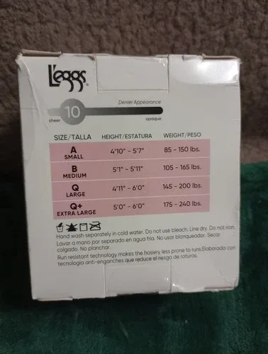 L’eggs Silken Mist Tights Q+ Black Mist image indicator(5)