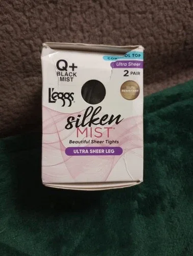 L’eggs Silken Mist Tights Q+ Black Mist image indicator(8)