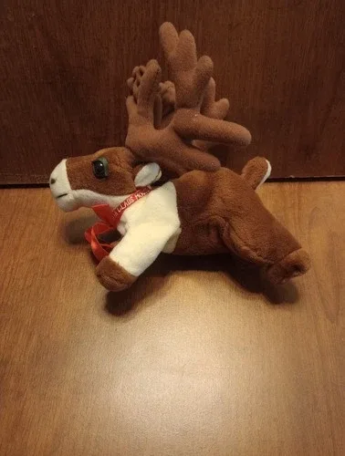 Vintage Plush Reindeer Souvenir From Santa Claus House North Pol