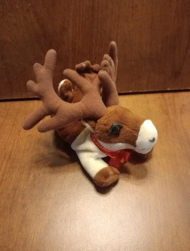 Vintage Plush Reindeer Souvenir From Santa Claus House North Pol image indicator(4)