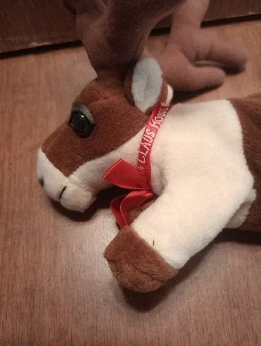 Vintage Plush Reindeer Souvenir From Santa Claus House North Pol image indicator(7)