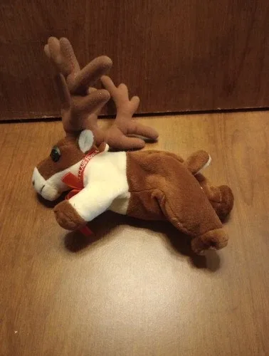 Vintage Plush Reindeer Souvenir From Santa Claus House North Pol image indicator(8)