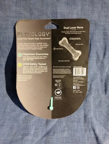 Dog Bone Playology Peanut Butter Scent Small Up To 15 lb image indicator(2)