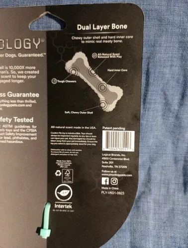 Dog Bone Playology Peanut Butter Scent Small Up To 15 lb image indicator(4)