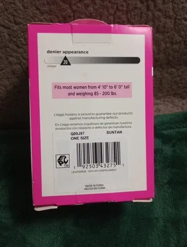 L'eggs Knee Highs SUNTAN Sheer Toe 10 Pair NEW image indicator(4)