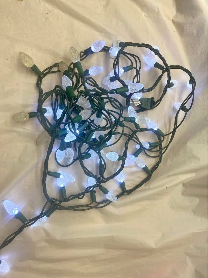 Cool White LED Christmas Lights