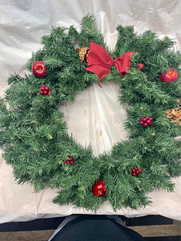 Beautiful Pine Christmas Wreath