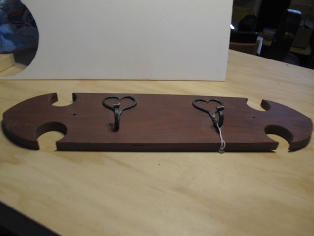 Handcrafted Mahogany Coat Hanger