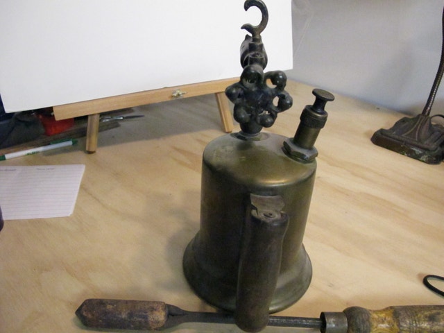 Antique Brass Plumbers Torch - photo 2