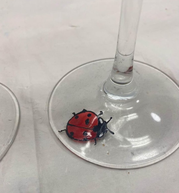 Hand Painted Wine Glass Set - photo 2