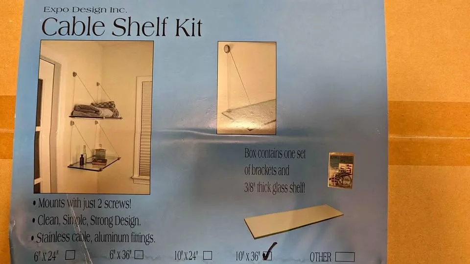 Cable Shelf Kit 10"x36"